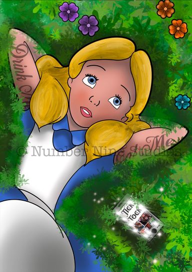 Alice if she was created today would be like any other teenager, chilling out in the meadow on her phone watching TikTok’s 